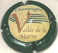 Capsule de champagne VALLEE De La MARNE (14. contour vert foncé)