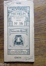 Champagne CARTE MICHELIN PREMIERE EDITION  N° 16  Troyes 