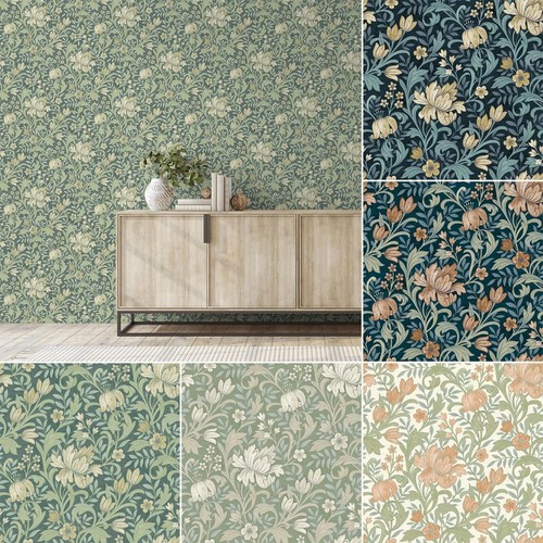 Papier peint floral élégant - peint,