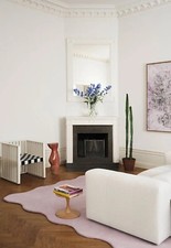 Tapis rose lavande touffeté