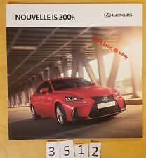 LEXUS IS 300H Prospectus 24 pages Fr 09/2016