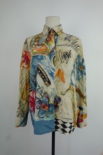 Louis Feraud Ensemble Chemise Femme Tg 8 / 44 Chemise Vintage Soie Allemagne