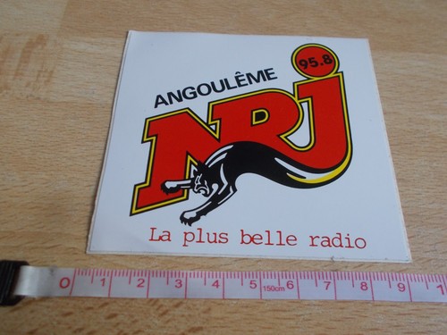 Autocollant radio nrj - autocollant,