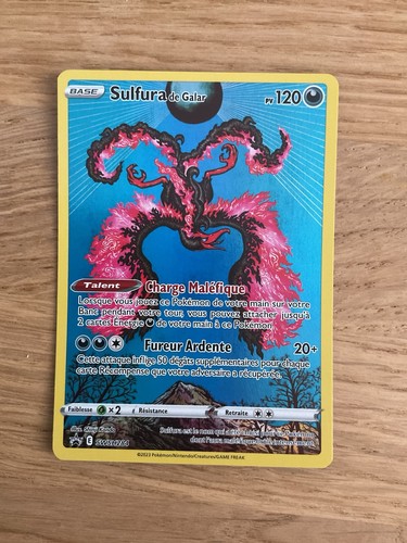 Carte pokemon sulfura galar - sulfura,