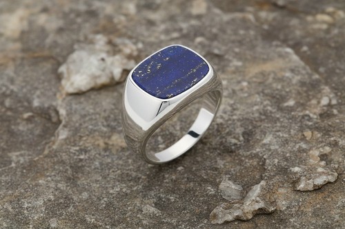 Bague chevalière coussin