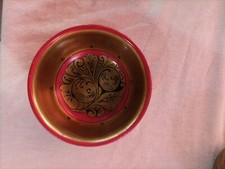 Bol Russe Khokhloma Doré Main Peint rouge / or en Bois Bol
