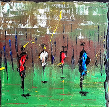 direct atelier  B Jost, huile 10 x 10cm  2023, livré avec chevalet .