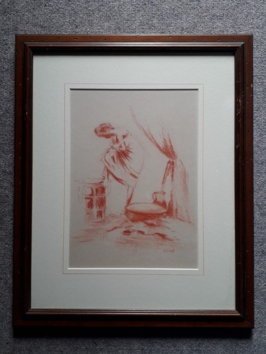 Dessin sanguine femme - dessin,