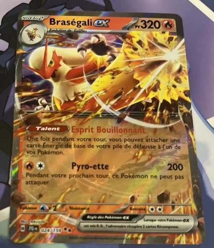 Carte pokémon braségali - pokémon,