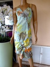 HELENA SOREL* SUPERBE ROBE D'ETE A BRETELLES  MI LONGUE NEUVE  T 36/38 NEUVE
