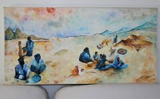 Tableau peinture sur toile - sur,
