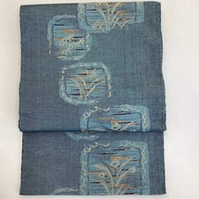 5752# Ceinture Japonaise Vintage Nagoya Obi Kimono Pongee Tissu Soie...