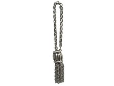 VINTAGE PORTE CLE HERMES GAETAN DE PERCIN GLAND DE PASSEMENTERIE ARGENT KEY RING