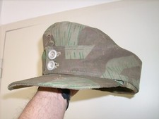 Allemand WW2 casquette M43 "Ersatz" en toile Zeltbahn  originale  taille 58