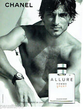PUBLICITE ADVERTISING  016  2009  CHANEL eau  Cologne Allure Sport homme 26.1.16