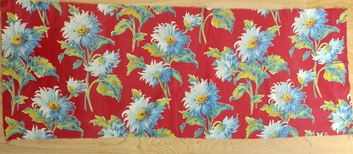 Coupon tissu ameublement rouge - ameublement,
