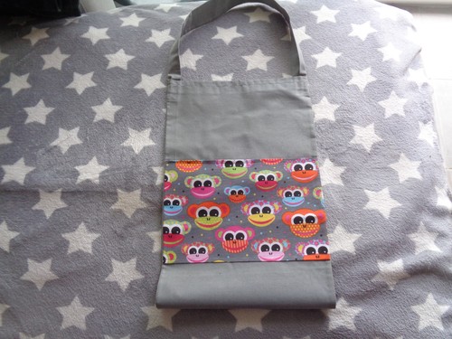 Sac pain tissu coton gris - à, ,coton