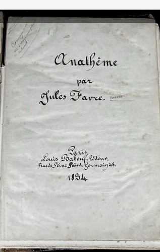 Manuscrit livre d - du, d’