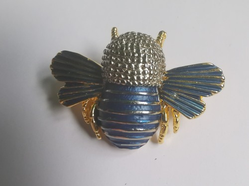 Broche insecte doré émail - broche,