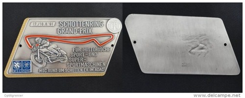 Rare plaque grand - prix, moto