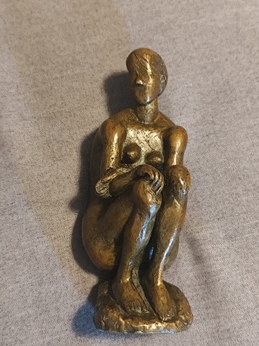 Sculpture bronze ancien - , femme