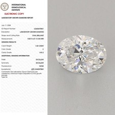 Diamant en vrac coupe ovale