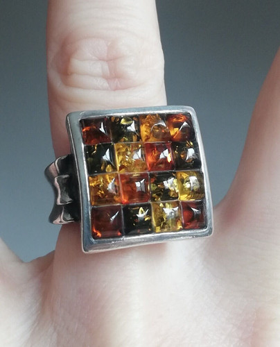 Bague ancienne argent et - en,