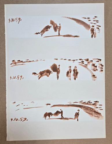 Lithographie bistre - lithographie, en