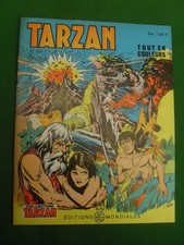 BD   Cartonné " TARZAN  N° 50  " Tout  en  Couleurs    1971  Editions  MONDIALES
