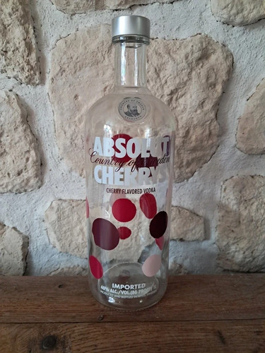 Absolut cherrys 1litre - 1litre, vide