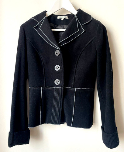 Superbe veste laine - laine, noir