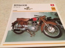 Carte moto Motosacoche 250 type 212 1955 collection Atlas Suisse