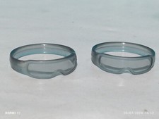 PLAYMOBIL X2 VISEURS LUNETTES CASQUE ÉCRANS MOTARD PILOTE VOITURE DE SKI