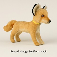 Renard vintage Steiff en mohair – collection ancienne Allemagne