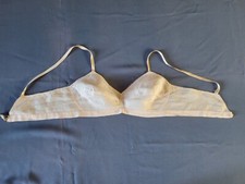 Ancien soutien gorge coton rose Vintage 50 60 Cotton bra T.90