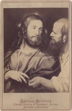 Photo sur papier albuminé tableau de Titien d’après gravure Vintage ca 1880