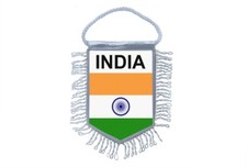Mini bannière drapeau fanion fenêtre miroir voitures country bannière inde indien
