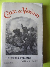 RARE. E.O. JACQUES PÉRICARD, CEUX DE VERDUN, 1917. Militaria 14 -18