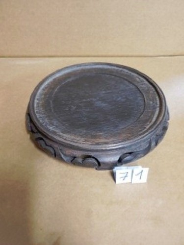 Socle stand rond en bois - socle,