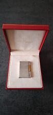 Briquet Dupont argent bi-ton Gatsby - boîte, carte de garantie et livret