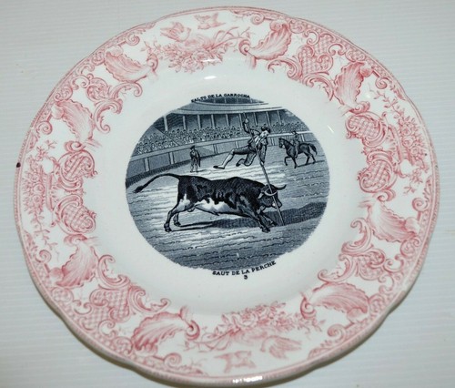 Assiette gien porcelaine - -assiette,