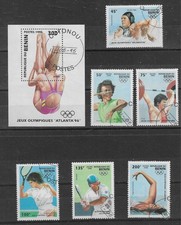 Benin : série complète  + bloc            Jeux olympiques Atlanta 96         318