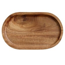 Plateau ovale moderne en bois
