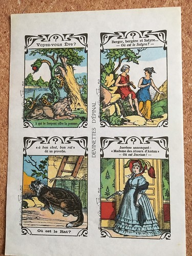 Planche devinettes - de,