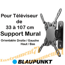 SUPPORT MURAL POUR TELEVISEUR DE 33 à 107 CM ORIENTABLE GAUCHE DROITE - HAUT BAS