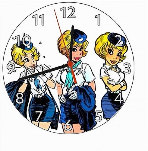 Horloge murale ronde bois - horloge, en
