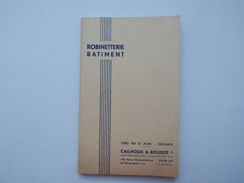 Ancien catalogue robinetterie - catalogue,
