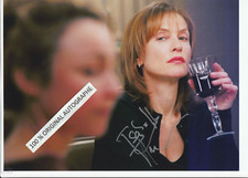 ISABELLE HUPPERT : Signed Etoile World / Autograph Original Authentic / Photo.