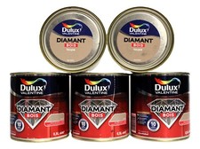 Lot Peinture Bois DULUX VALENTINE "Taupe" 5 X 0,5L
