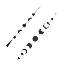  Pendentif Design puce en bois, 2 pièces, décoration murale suspendue, pendentif